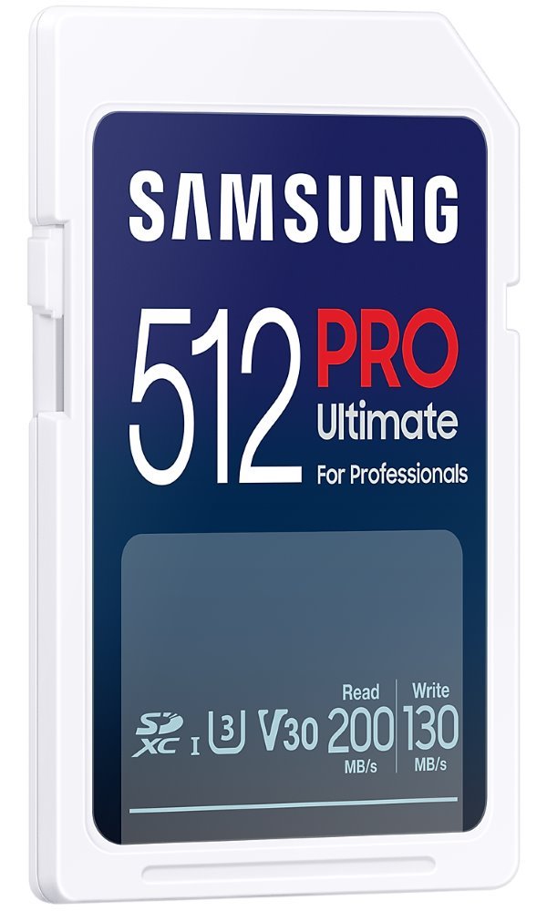 SAMSUNG PRO Ultimate SDXC 512GB + USB Adaptér / CL10 USH-I U3 / V30