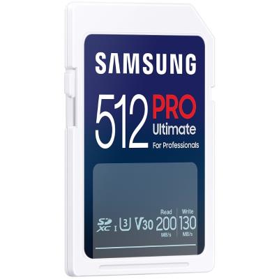 SAMSUNG PRO Ultimate SDXC 512GB + USB Adaptér / CL10 USH-I U3 / V30