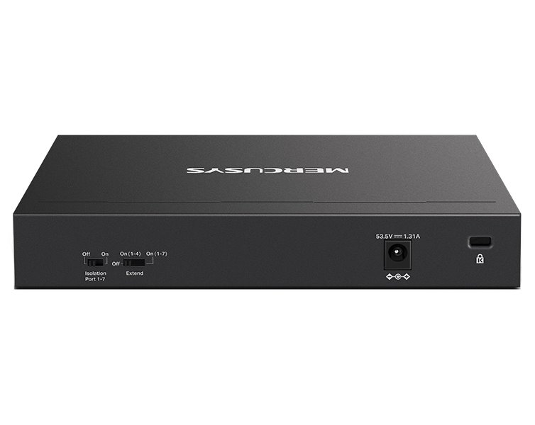 TP-Link Mercusys MS108GP Switch 8-Port, 7× Gigabit PoE+, 1× GLAN, 802.3af/at, 65 W