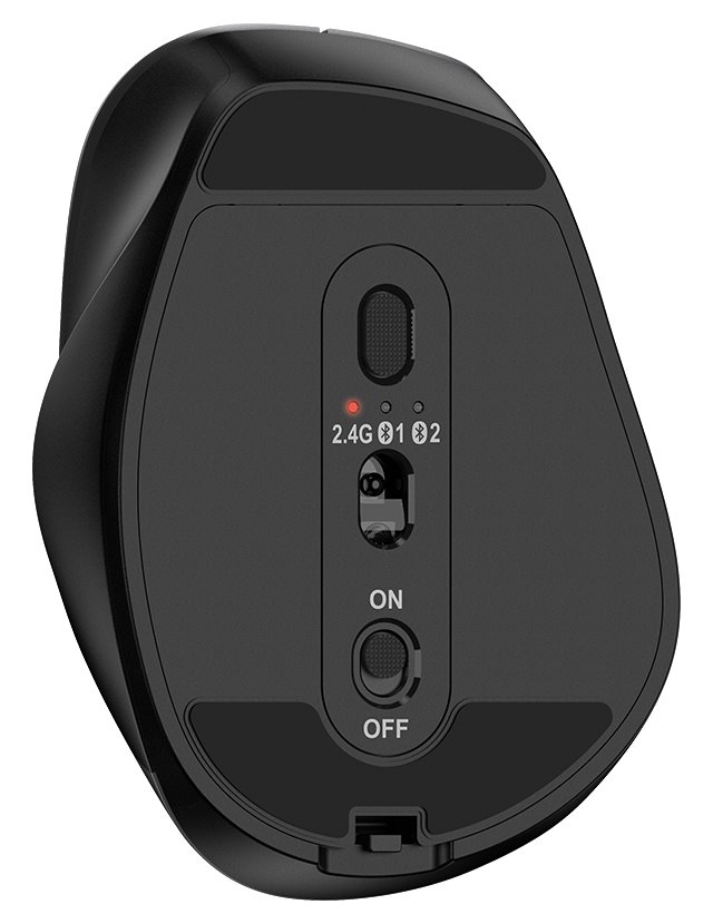 GENIUS Ergo 9000S Black/ duální Bluetooth + 2,4GHz/ 2400 dpi/ bezdrátová/ tichá/ černá