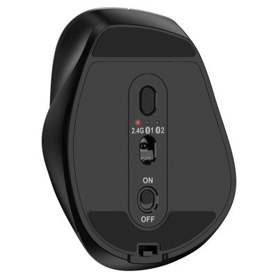 GENIUS Ergo 9000S Black/ duální Bluetooth + 2,4GHz/ 2400 dpi/ bezdrátová/ tichá/ černá