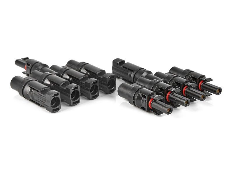 Slučovač T5 - slučovač konektorů MC4 v poměru 1:4, pár