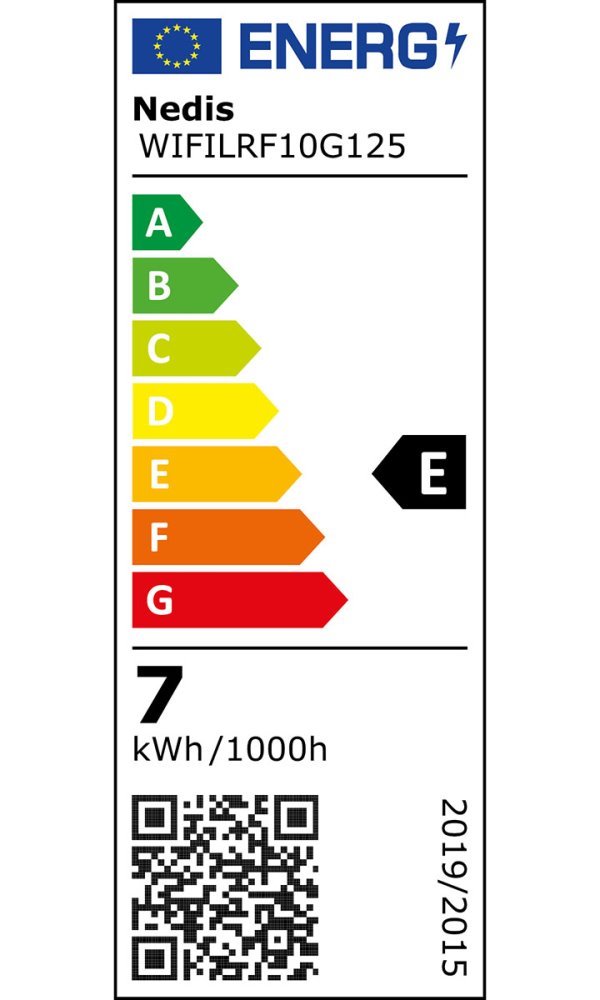 POŠKOZENÝ OBAL - NEDIS Wi-Fi chytrá LED žárovka s vláknem/ E27/ G125/ 7W/ 230V/ 806lm/ teplá bílá/ 1800 - 3000K/ stmívatelná