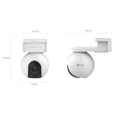 EZVIZ set IP kamera EB8 4G/ PTZ/ 4G LTE/ 3Mpix/ krytí IP65/ objektiv 4mm/ H.265/ IR přísvit až 15m/ bílá + solární panel