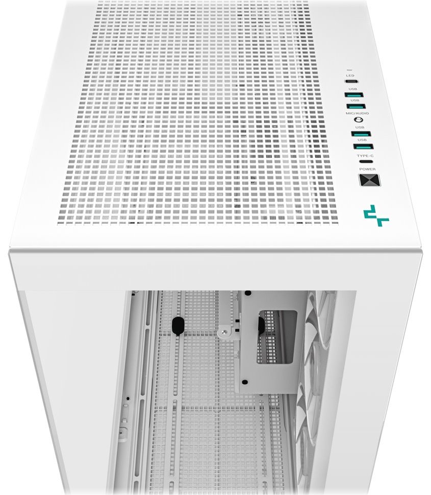DEEPCOOL skříň CH780 / ATX / 420 mm fan ARGB / 4xUSB 3.0 / USB-C / prosklená / bílá