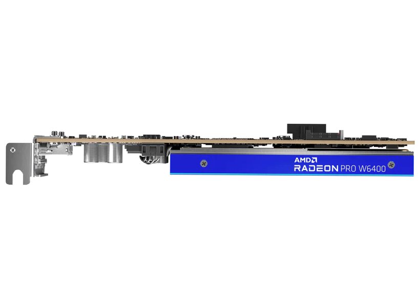 AMD Radeon Pro W6400 4GB GDDR6 / PCIe 4.0 / 7.07 Tflops / 2x DP / LP