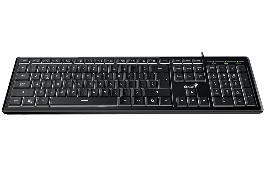 GENIUS Slimstar 820/ Drátová/ podsvícená/ Copilot/ USB/ CZ+SK layout