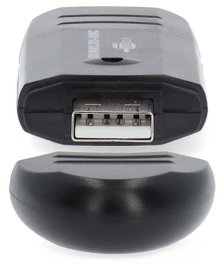 NEDIS čtečka paměťových karet/ MMC / SD / SDHC / USB 2.0/ černá