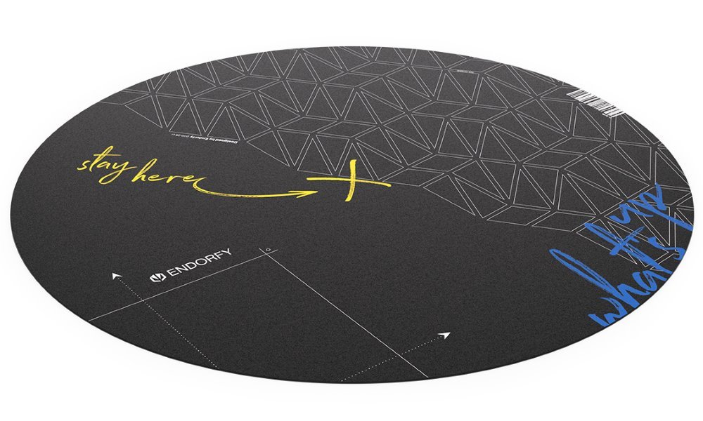 POŠKOZENÝ OBAL - Endorfy ochranná podložka pod židli FP110C / kulatá / průměr 110cm / černá