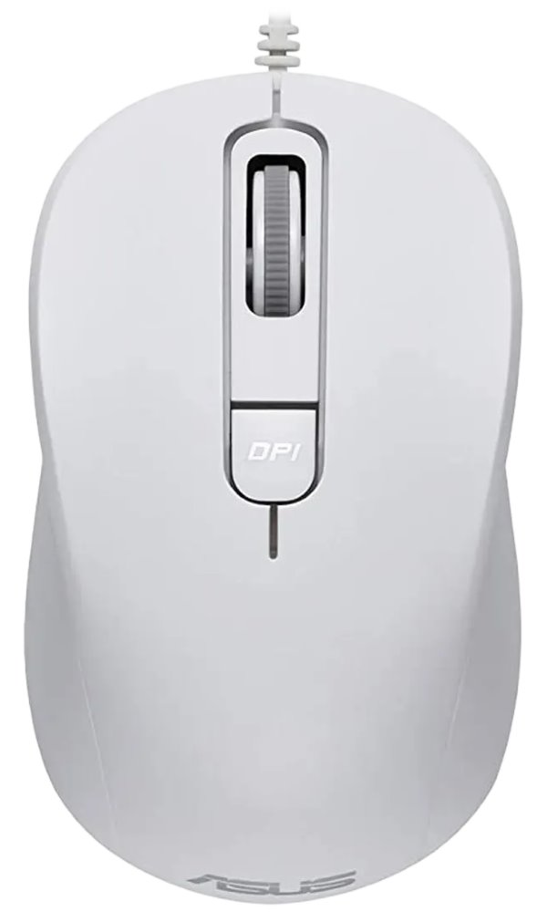 ASUS MU101C/ Kancelářská/ Optická/ Drátová USB/ Bílá