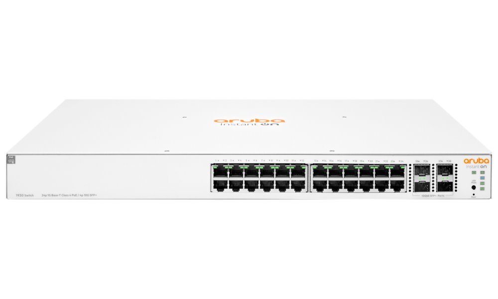 HPE Aruba Instant On 1930 24G Class4 PoE 4SFP/SFP+ 195W Switch