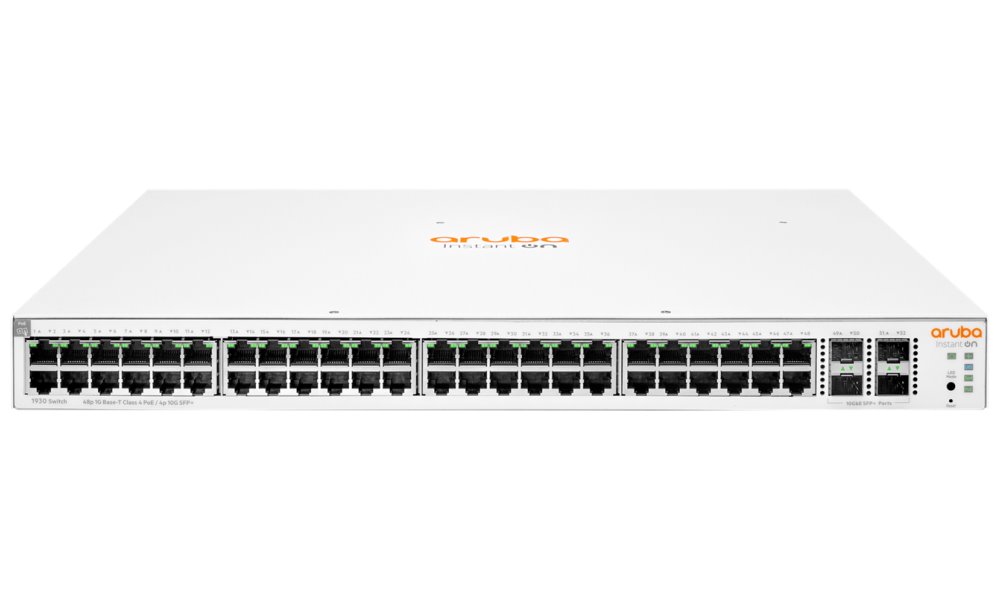 HPE Aruba Instant On 1930 48G Class4 PoE 4SFP/SFP+ 370W Switch