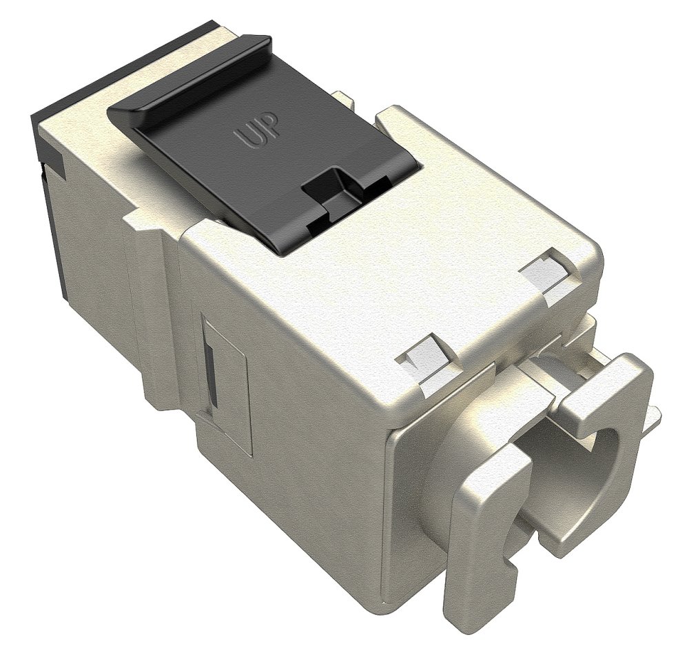 Solarix keystone c5e STP RJ45 černý pro kleště  SXKJ-5E-STP-BK-NA - multipack 24ks