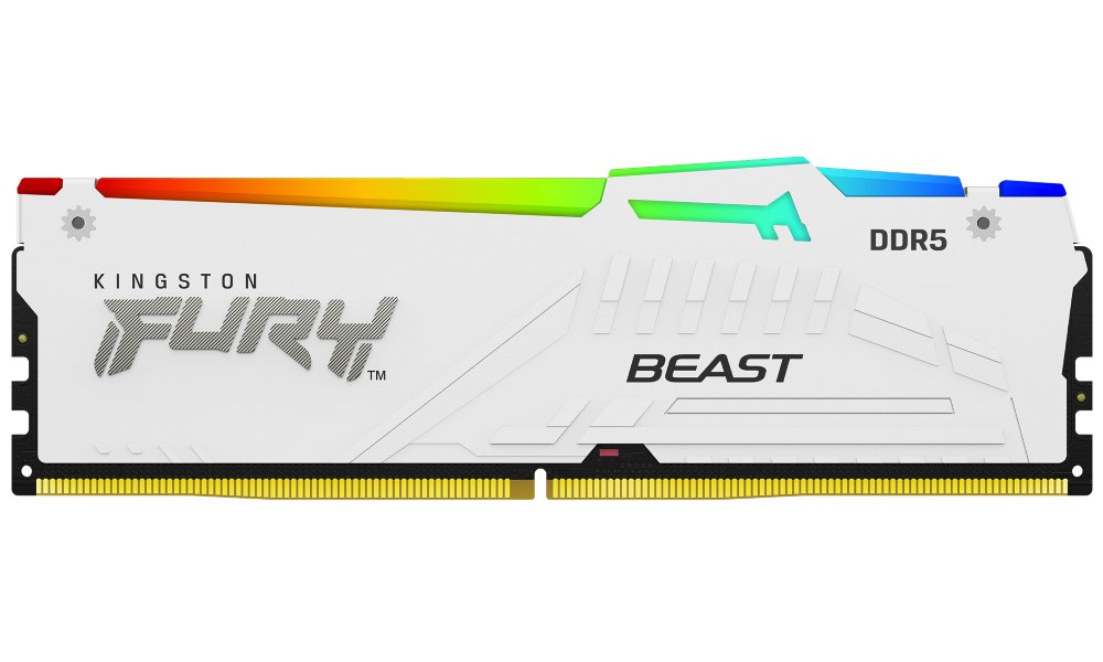 KINGSTON FURY Beast White RGB EXPO 16GB DDR5 6800MT/s / CL34 / DIMM