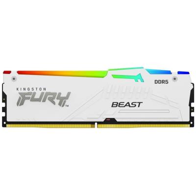 KINGSTON FURY Beast White RGB XMP 32GB DDR5 6000MT/s / CL30 / DIMM