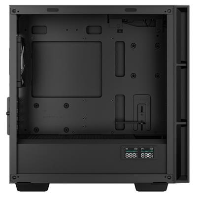 DEEPCOOL skříň CH360 Digital / mATX / 140mm +120 mm fan / USB 3.0 / USB-C /  mesh panel / prosklená bočnice / černá