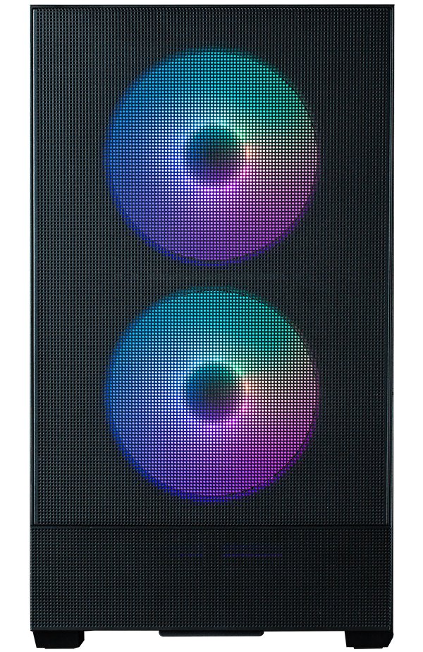 Zalman skříň P30 AIR Black / miniT / 3x140mm fan ARGB / USB 3.0 / USB-C / temperované sklo / mesh panel / černá