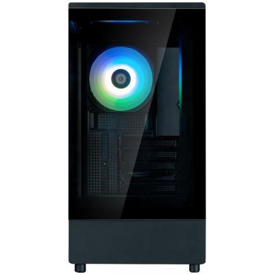 Zalman skříň P10 Black / miniT / 1x120mm fan ARGB / USB 3.0 / USB-C / temperované sklo / černá