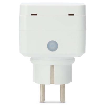 NEDIS Wi-Fi chytrá zásuvka/ venkovní/ 16A/ francouzský typ E/ IP44/ měřič výkonu/ Android/ iOS/ Nedis® SmartLife/ bílá