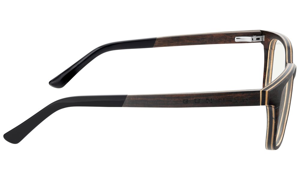 GUNNAR kancelářske/herní brýle MUIR EBONY * čírá PRO skla * BLF20 * GUNNAR focus