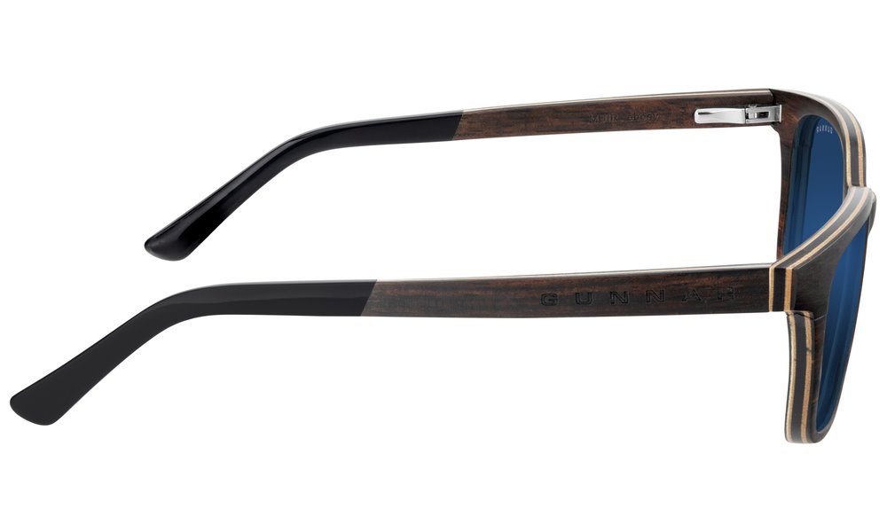 GUNNAR kancelářske/herní brýle MUIR EBONY * sluneční skla * BLF 98 * GUNNAR focus