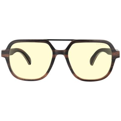 GUNNAR kancelářske/herní brýle HUMBOLDT EBONY * jantárová skla * BLF 65 * GUNNAR focus
