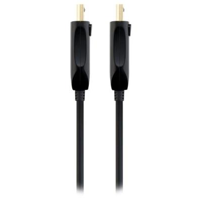 PremiumCord Optický DisplayPort 1.4 přípojný kabel M/M, zlacené konekt. 15m