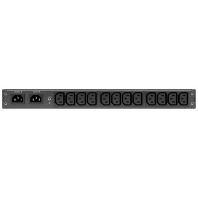 APC Rack Automatic Transfer Switch, 1U, 10A, 230V, C14 IN, 12 C13 OUT, 50 / 60Hz
