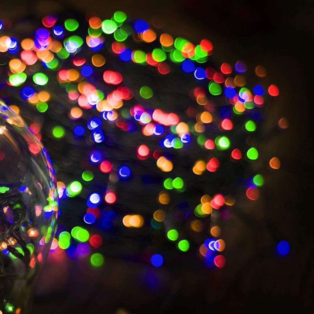 COLORWAY LED řetěz/ vnitřní / 100 LED / délka 10m / více barevný/ 8 funkcí/ napájení USB