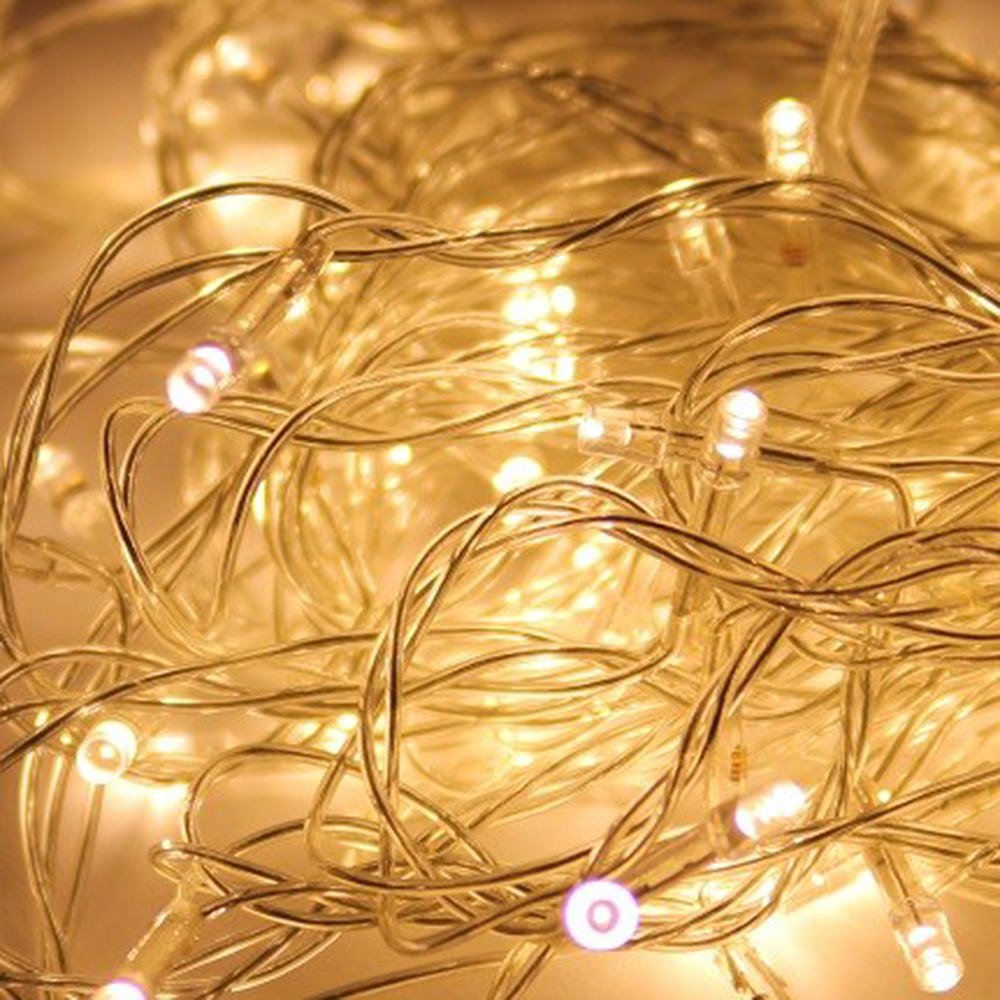 COLORWAY LED řetěz/ vnitřní / 50 LED / délka 5m / teplá bílá/ 8 funkcí/ napájení USB