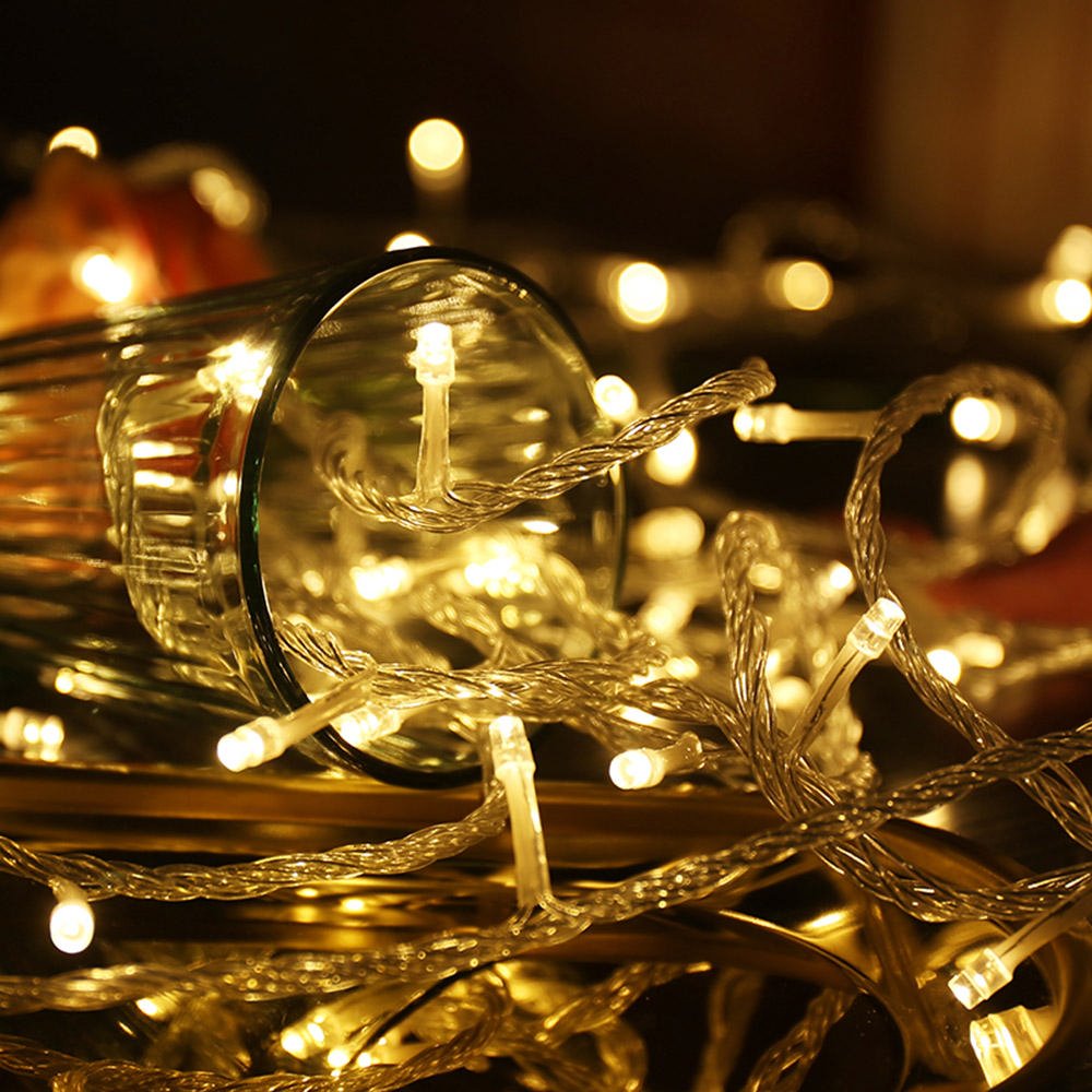 COLORWAY LED řetěz/ vnitřní / 50 LED / délka 5m / teplá bílá/ 8 funkcí/ napájení USB
