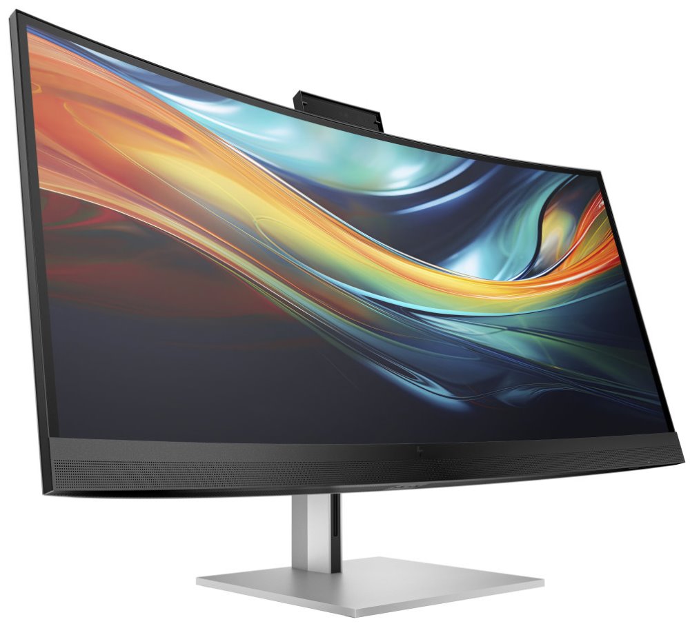 HP 740pm/ 39,7" prohnutý/ 5120x2160/ IPS/ 5ms/ 300 cd/m2/ 1000:1/ HDMI/ DP/ USB/ RJ-45/ VESA/ černo-šedý