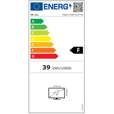 HP 740pm/ 39,7" prohnutý/ 5120x2160/ IPS/ 5ms/ 300 cd/m2/ 1000:1/ HDMI/ DP/ USB/ RJ-45/ VESA/ černo-šedý
