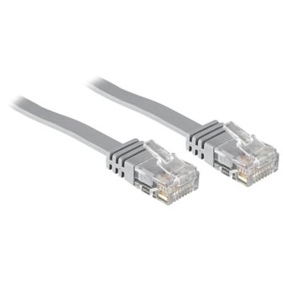 Solarix Patch kabel plochý CAT6 UTP LS0H 5m šedý non-snag-proof C6-111GY-5MB