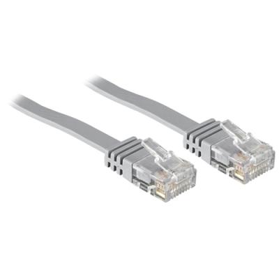 Solarix Patch kabel plochý CAT5E UTP LS0H 10m šedý non-snag-proof C5E-111GY-10MB