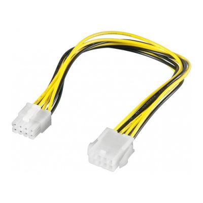 PremiumCord Prodloužení napájecího kabelu/ 8 pinů/ délka 28cm