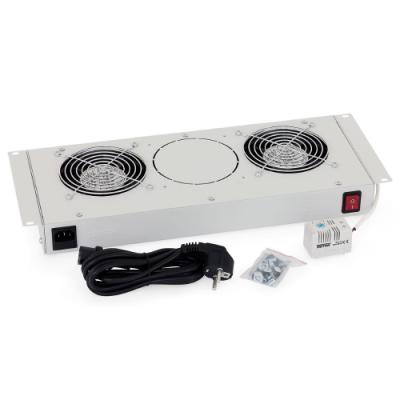 Triton 19“ ventilační jednotka pro nástěnné rozvaděče, 1ventilátor, bimetalový termostat