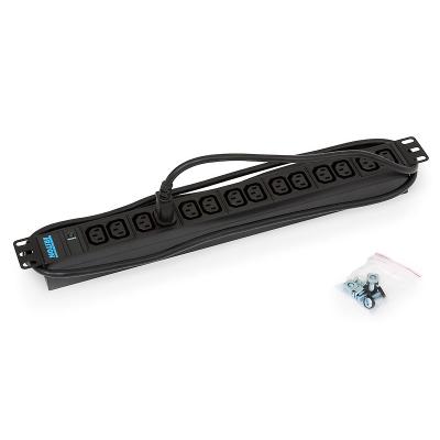 Triton 19',14xIEC C13,kontrol.,3x1.5mm 2m kabel  IEC320 C14, RAL9005