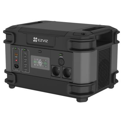 EZVIZ nabíjecí stanice PS1300/ výkon 2000W/ baterie LFP/ kapacita 1324Wh/ 13 portů/ hmotnost 23kg/ černá