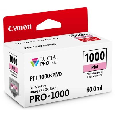 Canon inkoustová náplň PFI-1000 (photo magenta, 80ml) pro Canon imagePROGRAF PRO-1000