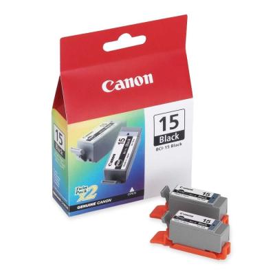 Canon inkoustová náplň BCI-15B/ 2ks v balení/ Černá