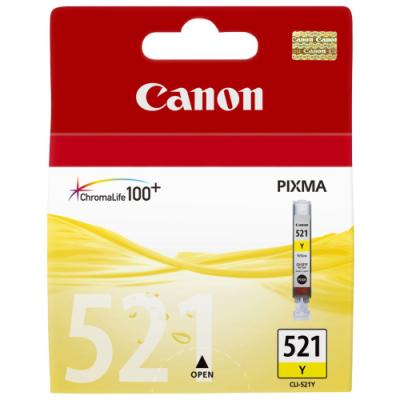Canon inkoustová náplň CLI-521Y/ žlutá
