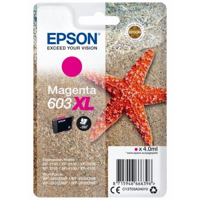 Epson inkoustová náplň/ C13T03A34010/ 603XL/ Expression Home XP-21xx/ XP-31xx/WF-2850DWF/ purpurová