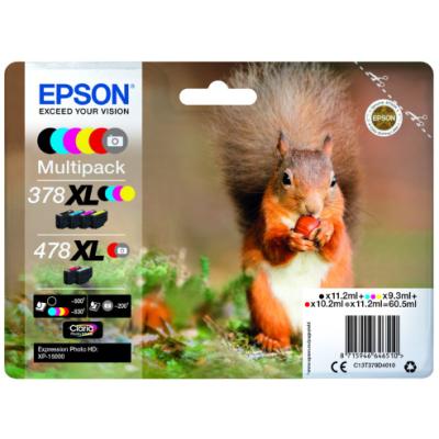 Epson inkoustová náplň/ Multipack 478XL Claria Photo HD Ink/ 6x barvy
