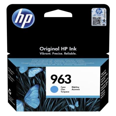 HP Inkoustová náplň 963 azurová (Cyan, 700p) pro HP OfficeJet Pro 9010, 9013, HP OfficeJet Pro 9020