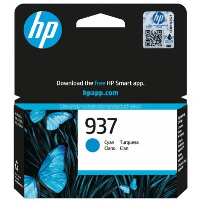 HP inkoustová náplň 937 azurová