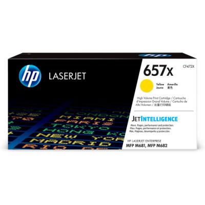 HP 657X Žlutá originální tonerová kazeta LaserJet s vysokou výtěžností