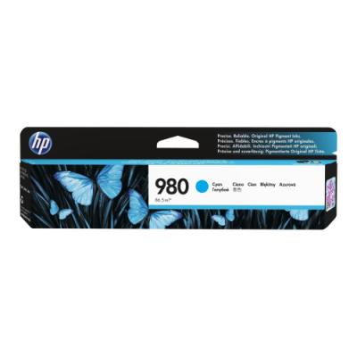 HP 980 Azurová originální inkoustová kazeta