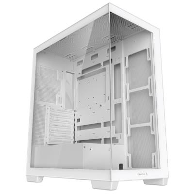 DEEPCOOL skříň CG580 / ATX / 2xUSB 3.0 / panoramatická / tvrzené sklo / bílá