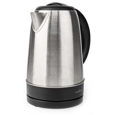 NEDIS rychlovarná konvice KAWK340EAL/ objem 1,7 l/ otáčení o 360°/ nerezová ocel/ spotřeba 2200 W/ černá / hliník